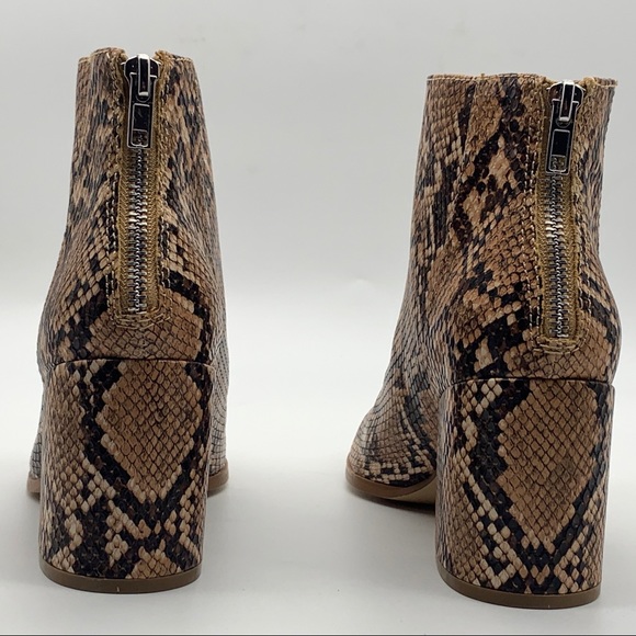 MAXSOLD Steve Madden Julianne Snake Print Block Heel Women's Boot - Picture 9 of 15